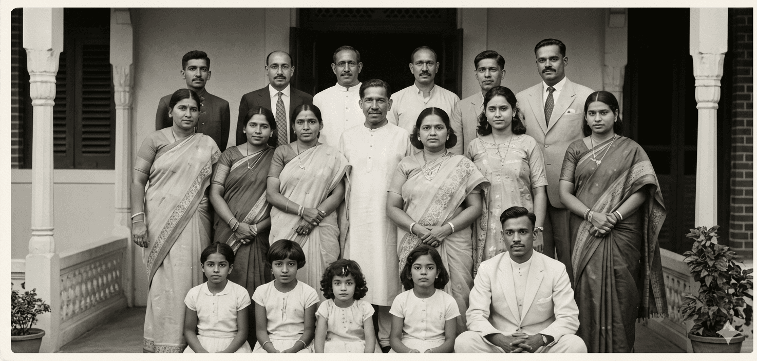 Vintage family photograph